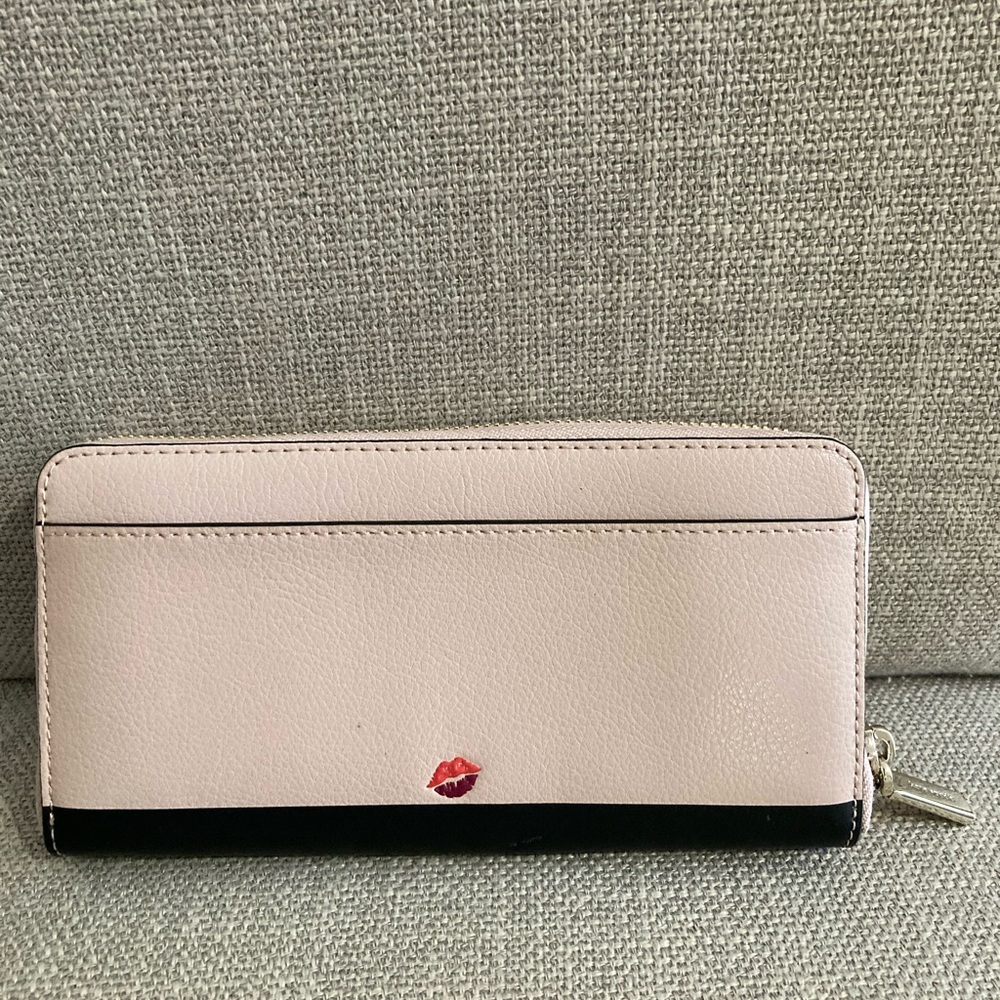 Kate Spade Pink and Black Wallet with Minnie Mouse Design - Picture 2 of 6